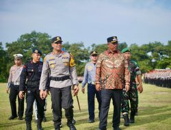 Mudik Aman Keluarga Bahagia, Kapolres Lampung Tengah Pimpin Apel Gelar Pasukan Operasi Ketupat Krakatau 2026