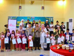 Buka Puasa Bersama, Polres Lampung Tengah Santuni Anak Yatim Piatu Penuh Kehangatan