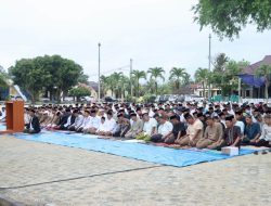 Hangatnya Kebersamaan di Hari Raya, Polres Lampung Tengah Gelar Sholat Ied Bersama Masyarakat