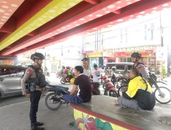 Jaga Kondusivitas Wilayah, Detasemen Gegana Satbrimob Polda Lampung Gelar Patroli Dialogis