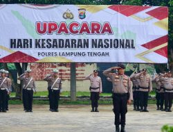 Polres Lampung Tengah Gelar Upacara Hari Kesadaran Nasional, Tekankan Disiplin dan Kesiapsiagaan Jelang May Day