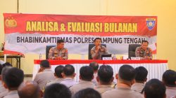 Polres Lampung Tengah Gelar Anev Bhabinkamtibmas, Tekankan Kehadiran Polisi di Tengah Masyarakat