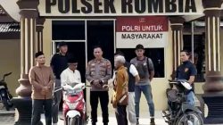 Respons Cepat Polsek Rumbia, Motor Hasil Curat Berhasil Dikembalikan Kepada Pemilik