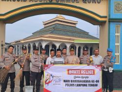 Sambut Hari Bhayangkara ke-80, Polsek Trimurjo Gelar Bakti Religi di Tempat Ibadah