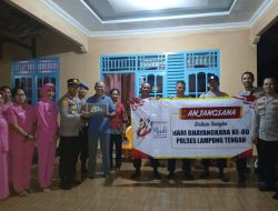 Sambut Hari Bhayangkara ke-80, Polsek Seputih Raman Anjangsana dan Salurkan Bansos untuk Purnawirawan serta Warga Prasejahtera