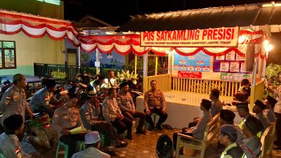 Semarak Hari Bhayangkara ke-80, Polres Lampung Tengah Gelar Penilaian Lomba Sat Kamling Tingkat Polres