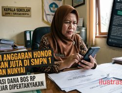 Soroti Anggaran Honor Ratusan Juta di SMPN 1 Terusan Nunyai, Realisasi Dana BOS Rp 1,5 Miliar Dipertanyakan.