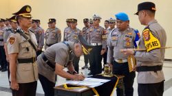 Rotasi Jabatan, Kabag Ops dan Kabag SDM Polres Lampung Tengah Resmi Berganti