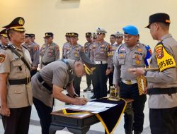 Rotasi Jabatan, Kabag Ops dan Kabag SDM Polres Lampung Tengah Resmi Berganti