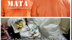 Dua Pelaku Pencurian Jambu Kristal di PT GGP Digelandang Petugas ke Polsek Terbanggi Besar