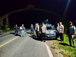 Patroli Malam Polsek Seputih Banyak, Jaga Situasi Tetap Kondusif