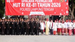 Kapolres Lampung Tengah Pimpin Upacara HUT ke-81 Kemerdekaan RI, Kobarkan Semangat Pengabdian