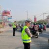 Pastikan Keselamatan Warga Sejak Matahari Terbit, Satlantas Polres Lampung Tengah Siaga di Jalanan